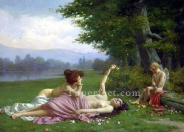  dama pintura art%c3%adstica - Tentadora dama de Cupido Vittorio Reggianini